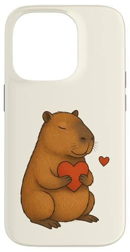 Capybara Herz Valentinstag Tierliebhaber Mama Papa Kinder Hülle für iPhone 14 Pro Capybara Herz Valentinstag Tierliebhaber Mama Papa Kinder Hülle für iPhone 14 Pro von CapybaraAxis1