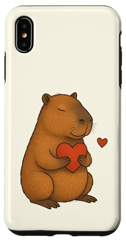 Capybara Herz Valentinstag Tierliebhaber Mama Papa Kinder Hülle für iPhone XS Max Capybara Herz Valentinstag Tierliebhaber Mama Papa Kinder Hülle für iPhone XS Max von CapybaraAxis1