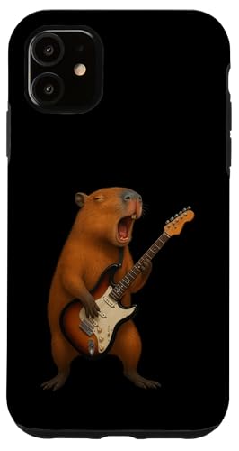 Capybara Music Lover E-Gitarre für Jungen und Mädchen Hülle für iPhone 11 Capybara Music Lover E-Gitarre für Jungen und Mädchen Hülle für iPhone 11 von CapybaraAxis1