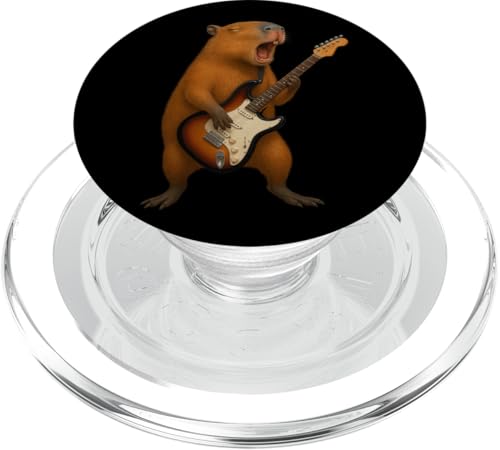 Capybara Music Lover E-Gitarre für Jungen und Mädchen PopSockets PopGrip für MagSafe Capybara Music Lover E-Gitarre für Jungen und Mädchen PopSockets PopGrip für MagSafe von CapybaraAxis1