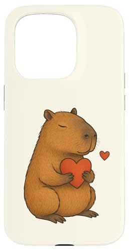 Capybara Valentinstag Herz Tierliebhaber Zoo Jungen Mädchen Hülle für iPhone 15 Pro Capybara Valentinstag Herz Tierliebhaber Zoo Jungen Mädchen Hülle für iPhone 15 Pro von CapybaraAxis1