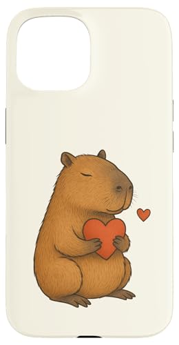 Capybara Valentinstag Herz Tierliebhaber Zoo Jungen Mädchen Hülle für iPhone 15 Capybara Valentinstag Herz Tierliebhaber Zoo Jungen Mädchen Hülle für iPhone 15 von CapybaraAxis1