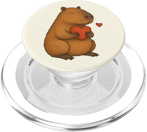 Capybara Valentinstag Herz Tierliebhaber Zoo Jungen Mädchen PopSockets PopGrip für MagSafe Capybara Valentinstag Herz Tierliebhaber Zoo Jungen Mädchen PopSockets PopGrip für MagSafe von CapybaraAxis1
