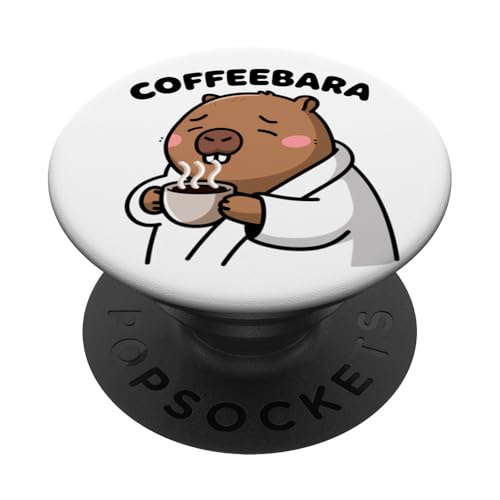 Lustige Capybara Kaffee Coffeebara Tierliebhaber Zoo Jungen Mädchen PopSockets Klebender PopGrip Lustige Capybara Kaffee Coffeebara Tierliebhaber Zoo Jungen Mädchen PopSockets Klebender PopGrip von CapybaraAxis1