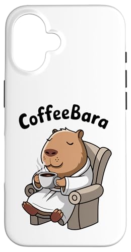 Lustige Capybara Kaffee Tierliebhaber Coffeebara Zoo Jungen Mädchen Hülle für iPhone 16 Lustige Capybara Kaffee Tierliebhaber Coffeebara Zoo Jungen Mädchen Hülle für iPhone 16 von CapybaraAxis1