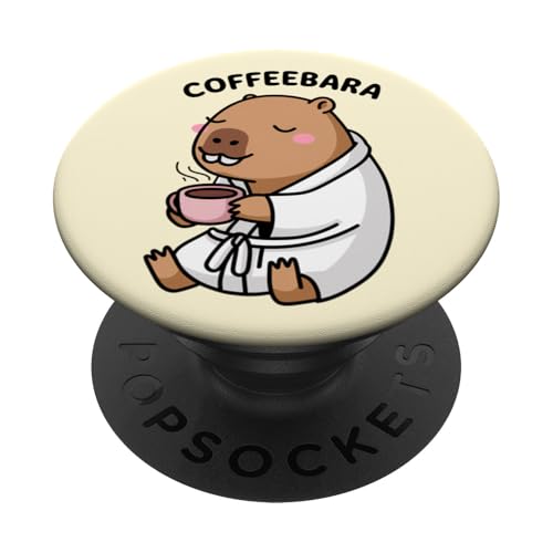 Lustige Capybara Tierliebhaber Coffeebara Kaffee Zoo Jungen Mädchen PopSockets Klebender PopGrip Lustige Capybara Tierliebhaber Coffeebara Kaffee Zoo Jungen Mädchen PopSockets Klebender PopGrip von CapybaraAxis1