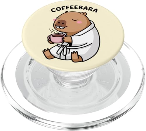 Lustige Capybara Tierliebhaber Coffeebara Kaffee Zoo Jungen Mädchen PopSockets PopGrip für MagSafe Lustige Capybara Tierliebhaber Coffeebara Kaffee Zoo Jungen Mädchen PopSockets PopGrip für MagSafe von CapybaraAxis1