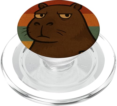 Lustiger Bruh Capybara Vintage Retro Zoo Day Jungen Mädchen Kinder PopSockets PopGrip für MagSafe Lustiger Bruh Capybara Vintage Retro Zoo Day Jungen Mädchen Kinder PopSockets PopGrip für MagSafe von CapybaraAxis1