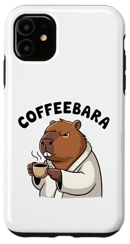 Lustiger Capybara-Coffeebara-Kaffee, Tierliebhaber, Zoo, Jungen und Mädchen Hülle für iPhone 11 Lustiger Capybara-Coffeebara-Kaffee, Tierliebhaber, Zoo, Jungen und Mädchen Hülle für iPhone 11 von CapybaraAxis1