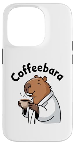 Lustiger Capybara-Coffeebara-Kaffee, Tierliebhaber, Zoo, Jungen und Mädchen Hülle für iPhone 14 Pro von CapybaraAxis1