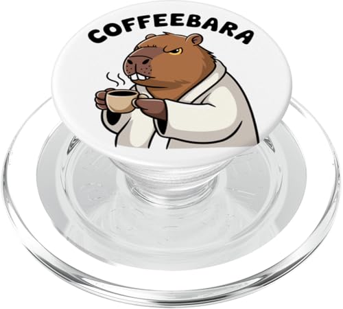 Lustiger Capybara-Coffeebara-Kaffee, Tierliebhaber, Zoo, Jungen und Mädchen PopSockets PopGrip für MagSafe Lustiger Capybara-Coffeebara-Kaffee, Tierliebhaber, Zoo, Jungen und Mädchen PopSockets PopGrip für MagSafe von CapybaraAxis1