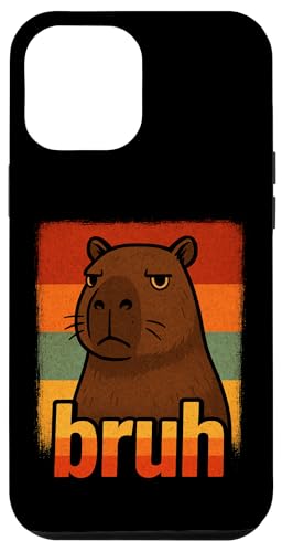 Lustiges Capybara Bruh im Vintage-Look, Retro-Zoo Day, für Jungen, Mädchen, Kinder Hülle für iPhone 12 Pro Max Lustiges Capybara Bruh im Vintage-Look, Retro-Zoo Day, für Jungen, Mädchen, Kinder Hülle für iPhone 12 Pro Max von CapybaraAxis1