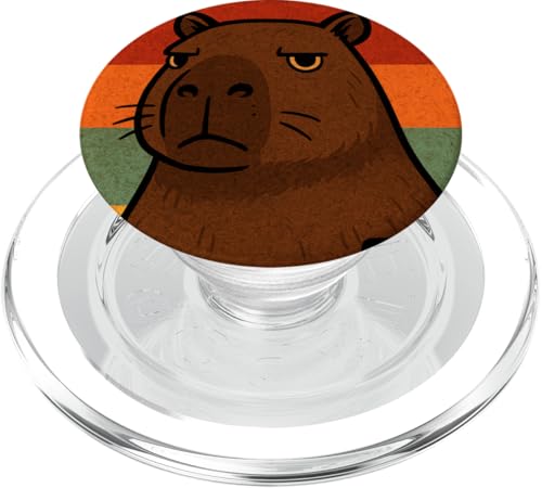 Lustiges Capybara Bruh im Vintage-Look, Retro-Zoo Day, für Jungen, Mädchen, Kinder PopSockets PopGrip für MagSafe Lustiges Capybara Bruh im Vintage-Look, Retro-Zoo Day, für Jungen, Mädchen, Kinder PopSockets PopGrip für MagSafe von CapybaraAxis1