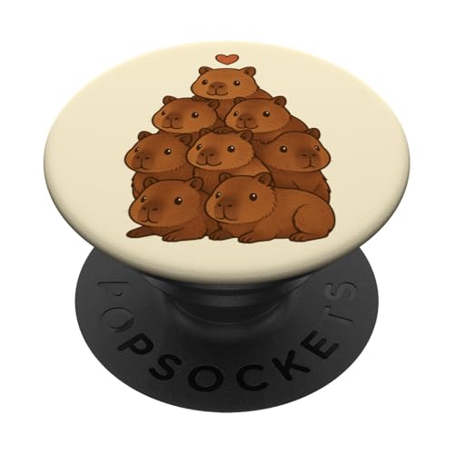Niedlicher Capybara Zoo Tierliebhaber Kawaii Day Jungen Mädchen Kinder PopSockets Klebender PopGrip Niedlicher Capybara Zoo Tierliebhaber Kawaii Day Jungen Mädchen Kinder PopSockets Klebender PopGrip von CapybaraAxis1