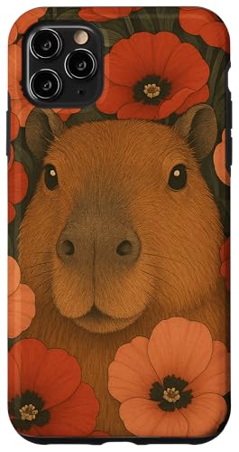 Süße Capybara Cottagecore Blumen Blumen Jungen Mädchen Kinder Hülle für iPhone 11 Pro Max Süße Capybara Cottagecore Blumen Blumen Jungen Mädchen Kinder Hülle für iPhone 11 Pro Max von CapybaraAxis1