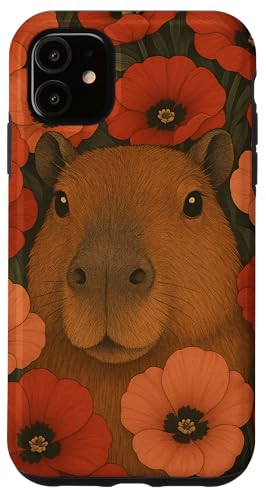 Süße Capybara Cottagecore Blumen Blumen Jungen Mädchen Kinder Hülle für iPhone 11 Süße Capybara Cottagecore Blumen Blumen Jungen Mädchen Kinder Hülle für iPhone 11 von CapybaraAxis1