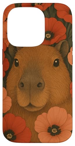 Süße Capybara Cottagecore Blumen Blumen Jungen Mädchen Kinder Hülle für iPhone 14 Pro Süße Capybara Cottagecore Blumen Blumen Jungen Mädchen Kinder Hülle für iPhone 14 Pro von CapybaraAxis1