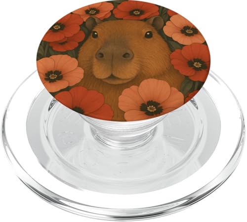 Süße Capybara Cottagecore Blumen Blumen Jungen Mädchen Kinder PopSockets PopGrip für MagSafe Süße Capybara Cottagecore Blumen Blumen Jungen Mädchen Kinder PopSockets PopGrip für MagSafe von CapybaraAxis1