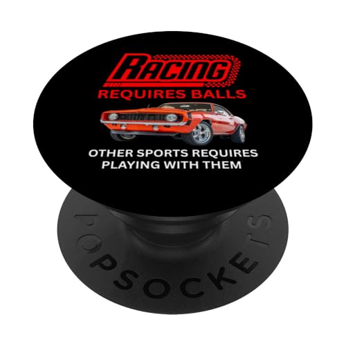 Autorennen erfordert Bälle Speed Track Events PopSockets Klebender PopGrip Autorennen erfordert Bälle Speed Track Events PopSockets Klebender PopGrip von Car Guy Racing Requires Balls Speed Track Events