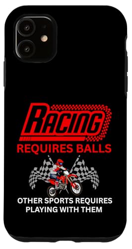 Motorradrennen erfordert Bälle Speed Track Events Hülle für iPhone 11 Motorradrennen erfordert Bälle Speed Track Events Hülle für iPhone 11 von Car Guy Racing Requires Balls Speed Track Events