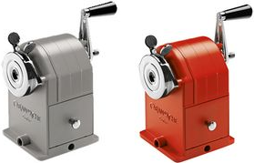 CARAN D'ACHE Spitzmaschine, manuell, 1-Loch, rot für Stifte und Pastelle mit Durchmesser von 4 bis 10 mm, - 1 Stück (455.270) von Caran d-Ache