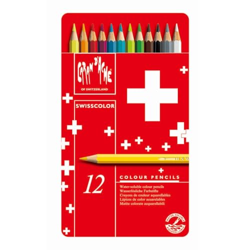 Caran d'ACHE - SWISSCOLOR Aquarelle Buntstifte in Metallbox - 12 Stück Caran d'ACHE - SWISSCOLOR Aquarelle Buntstifte in Metallbox - 12 Stück von Caran d'Ache
