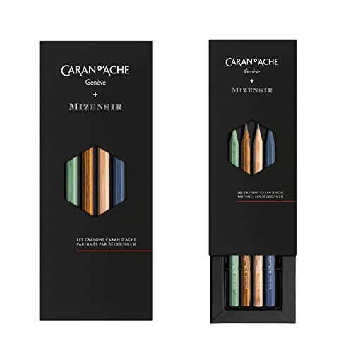 Caran d'Ache 0361.414 Les Crayons de la Maison 4 parfümierte Bleistifte HB, silber von Caran d'Ache