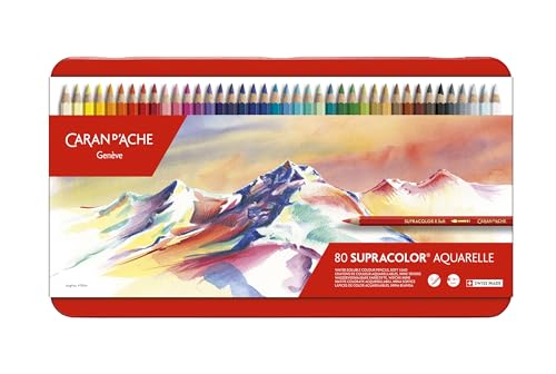 Caran d'Ache 3888.38 Supracolor Soft Pencils - Assorted Colours (Tin of 80) von Caran d'Ache