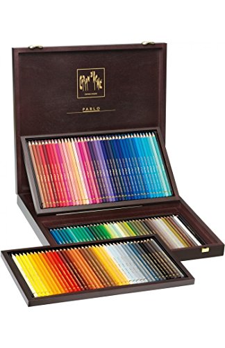 Caran d'Ache 666.92 Pablo Wooden Box 120 Artist Quality Colour Pencils von Caran d'Ache