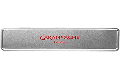 Caran d'Ache GRAPHIT LINE METALL-ETUI FLACH LEER, 100008.721, silber, 18 cm von Caran d'Ache