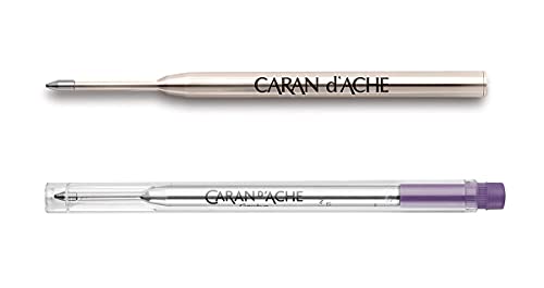 Caran d'Ache Kugelschreibermine Goliath Mine Medium in Violett, Länge: 12,3 cm, Durchmesser: 0,9 cm, 8.421.111, Lila von Caran d'Ache