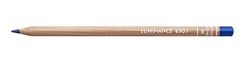 Caran d'Ache Luminance Colour Pencil Artist Farbstifte Bleistift/ 3 Stück/Pack - Farbe: 162 Phthalocyanine Blue (6901.162) von Caran d'Ache