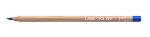 Caran d'Ache Luminance Colour Pencil Artist Farbstifte Bleistift/ 3 Stück/Pack - Farbe: 660 Middle Cobalt Blue (hue) (6901.660) von Caran d'Ache