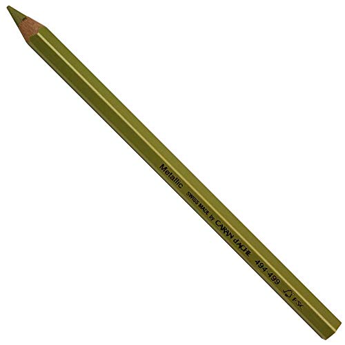 Caran d´Ache Maxi Farbstift Metallic Gold, Größe: ca. 14cm, 0494.499 von Caran d'Ache