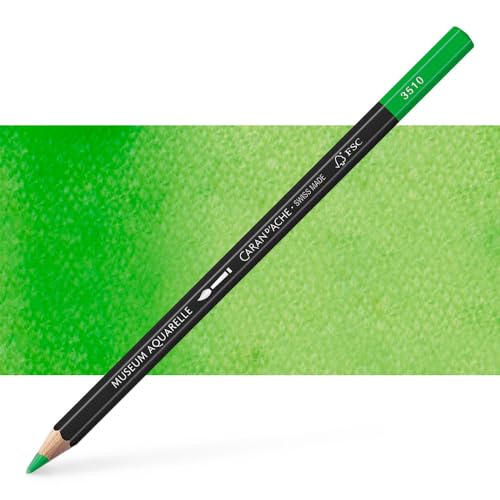 Caran d'Ache Museum Aquarelle Bleistift Museum Aquarelle Bleistift 3510.220/ NR 220 GRASS GREEN/GRASGRUN-FSC (1 Stück/ (Pack of 1) von Caran d'Ache