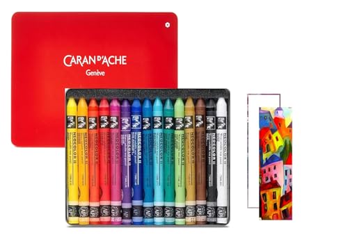 Caran d'Ache Neocolor II, Aquarell-Wachsmalstifte, Aquarellstifte, 15 Stück und 2 Karten Caran d'Ache Neocolor II, Aquarell-Wachsmalstifte, Aquarellstifte, 15 Stück und 2 Karten von Caran d'Ache
