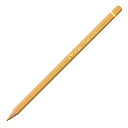 Caran d'Ache Pablo Wooden Artist Quality Colour Pencils Buntstifte Farbstifte Bleistift/ 12 Stück/Pack - Farbe: 032 LIGHT OCHRE/LICKTOCKER (666.032) / FSC™-zertifiziertes Zedernholz von Caran d'Ache