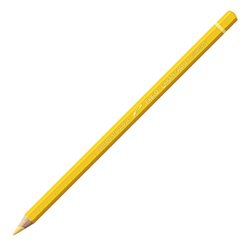 Caran d'Ache Pablo Wooden Artist Quality Colour Pencils Buntstifte Farbstifte Bleistift/ 3 Stück/Pack - Farbe: 021 NAPLES YELLOW/NEAPELGELB (666.021) / FSC™-zertifiziertes Zedernholz von Caran d'Ache