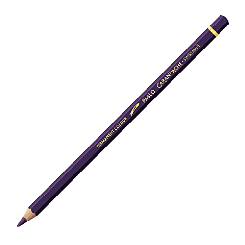Caran d'Ache Pablo Wooden Artist Quality Colour Pencils Buntstifte Farbstifte Bleistift/ 3 Stück/Pack - Farbe: 110 LILAC/LILA (666.110) / FSC™-zertifiziertes Zedernholz von Caran d'Ache