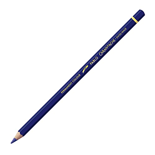 Caran d'Ache Pablo Wooden Artist Quality Colour Pencils Buntstifte Farbstifte Bleistift/ 3 Stück/Pack - Farbe: 130 ROYAL BLUE/KÖNIGSBLAU (666.130) / FSC™-zertifiziertes Zedernholz von Caran d'Ache