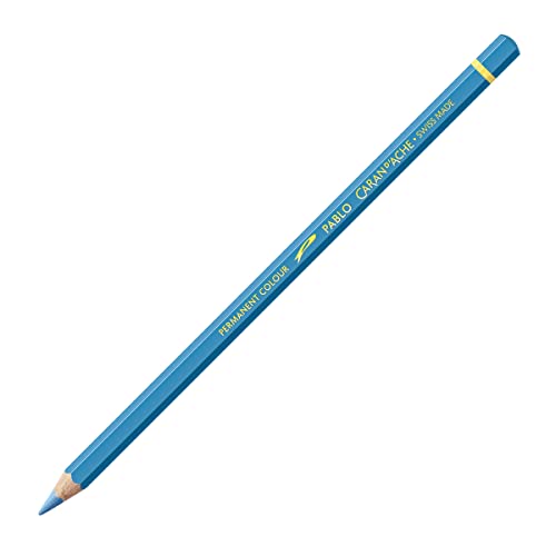 Caran d'Ache Pablo Wooden Artist Quality Colour Pencils Buntstifte Farbstifte Bleistift/ 3 Stück/Pack - Farbe: 141 SKY BLUE/HELLULTRAMARIN (666.141) / FSC™-zertifiziertes Zedernholz von Caran d'Ache