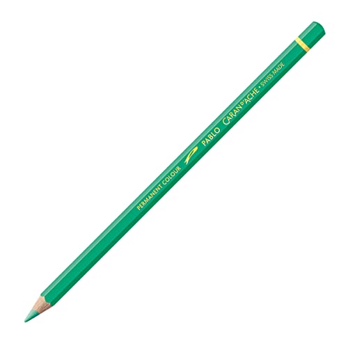 Caran d'Ache Pablo Wooden Artist Quality Colour Pencils Buntstifte Farbstifte Bleistift/ 3 Stück/Pack - Farbe: 201 VERONESE GREEN/VERONESERGRÜN (666.201) / FSC™-zertifiziertes Zedernholz von Caran d'Ache