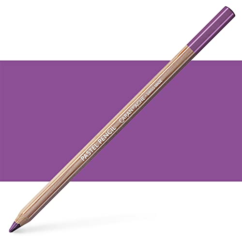 Caran d'Ache Pastel Pencil Farbstift Artist Farbstifte Bleistift/ 3 Stück/Pack - Farbe: 099 Aubergine (788.099) von Caran d'Ache