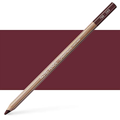 Caran d'Ache Pastell Pencil Farbstift Artist Farbstifte Bleistift/ 3 Stück/Pack - Farbe: 089 Dark Carmine (788.089) von Caran d'Ache