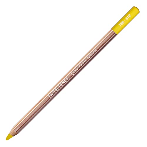 Caran d'Ache Pastell Pencil Farbstift Artist Farbstifte Bleistift/ 3 Stück/Pack - Farbe: 512 Light Cadmium Yellow (788.512) von Caran d'Ache