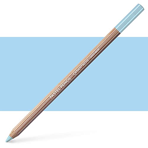 Caran d'Ache Pastell Pencil Farbstift Artist Farbstifte Bleistift/ 3 Stück/Pack - Farbe: 661 Light Cobalt Blue (788.661) von Caran d'Ache