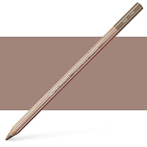 Caran d'Ache Pastell Pencil Farbstift Artist Farbstifte Bleistift/ 3 Stück/Pack - Farbe: 746 Dark Flesh 50% (788.746) von Caran d'Ache
