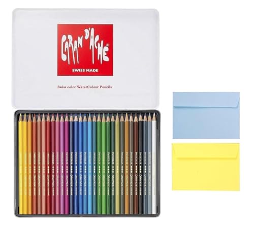 Caran d'Ache Swisscolor Aquarellstifte 30 Stück + 2 Umschläge – Swisscolor Aquarellfarben Caran d'Ache Swisscolor Aquarellstifte 30 Stück + 2 Umschläge – Swisscolor Aquarellfarben von Caran d'Ache