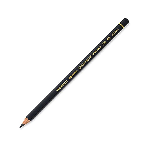 Caran d'Ache Technalo Bleistift Graphitstift Härtegrad: 6B, wasserlöslich, 0779.256, 1 Stück (1er Pack) von Caran d'Ache