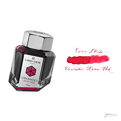 Tintenglas Chromatics Divine Pink 50 ml von Caran d'Ache